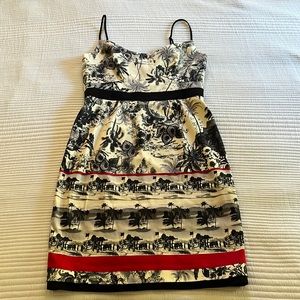 Gently worn Black Halo dress in size 8